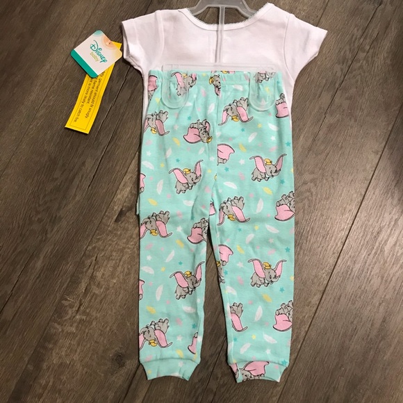 NWT Disney Dumbo 2 Piece Pajamas - Picture 4 of 4